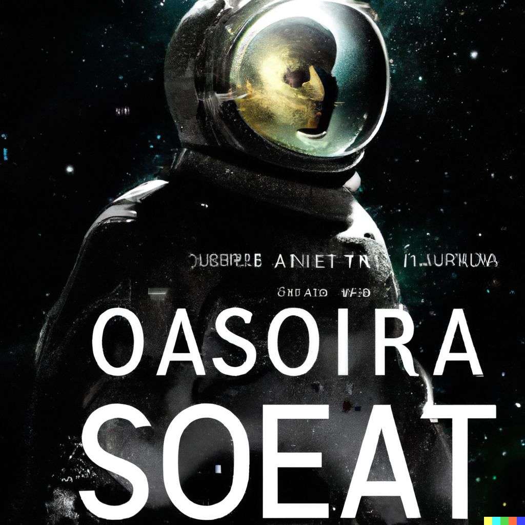 an astronaut, promotional poster for an Oscar-winning movie